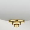 Feiss FE-MALIBU-F-BATH-PB Badezimmerleuchte Malibu E27 60W IP44 Stahl, Opalglas; Messing poliert B:33. 5cm Ø33. 5cm dimmbar Bild 3