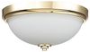 Feiss FE-MALIBU-F-BATH-PB Badezimmerleuchte Malibu E27 60W IP44 Stahl, Opalglas; Messing poliert B:33. 5cm Ø33. 5cm dimmbar Bild 2