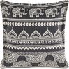 Kissen 2er Set Orientalisches Muster ATABAGI Baumwolle 45 x 45 cm Schwarz Bild 4
