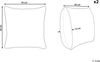 Kissen 2er Set Orientalisches Muster ATABAGI Baumwolle 45 x 45 cm Schwarz Bild 3