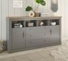 Sideboard Rideau in grau und Eiche Artisan 198 cm Bild 2