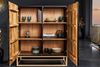 riess-ambiente Highboard ILLUSION 120cm schwarz / gold (Einzelartikel, 1 St), Mango-Massivholz · Metall · 3D Schnitzereien · Wohnzimmer · Design Bild 4