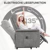 HOMCOM Relaxsessel Sessel mit Aufstehhilfe und Fußstütze (TV-Sessel, 1-St, Fernsehsessel), für Wohnzimmer, Grau Bild 5