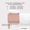 Schlafgut 'PURE BOXSPRING' Spannbettlaken, Jersey-Elasthan, Gummizug: rundum, (1 Stück), Bio-Baumwolle, für Matratzen bis 40 cm Höhe, Purple Mid, L 140x200cm - 160x220cm Bild 4