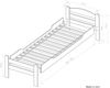 EinzelbettEasy Premium Line K1/2n, Buche Vollholz massiv Natur - Maße: 90x200 cm Bild 2
