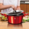 Berlinger Haus BH/1256N Metallic Line Burgundy Kasserolle in Rot mit Deckel Topf Durchmesser 20 cm Bild 5