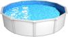 Steinbach Aktionsangebot Stahlwand Swimming Pool Set "Nuovo de Luxe", weiß / blau, Ø 460 x 120 cm,Zubehörset Top (inkl. Filteranlage, Pooldach, Handtuchhalter)