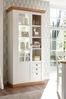 Vitrine Hemsby in weiß Pinie / Eiche Landhaus 102 x 204 cm Bild 5