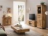 Vitrine Hochschrank Mumbai Mango Massivholz braun 67x180x42 cm massivum Serie Mumbai Holzvitrine Vitrinenschrank Boho Landhaus Wohnzimmerschrank Bild 2