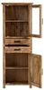 Vitrine Hochschrank Mumbai Mango Massivholz braun 67x180x42 cm massivum Serie Mumbai Holzvitrine Vitrinenschrank Boho Landhaus Wohnzimmerschrank Bild 5