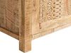 Vitrine Hochschrank Mumbai Mango Massivholz braun 67x180x42 cm massivum Serie Mumbai Holzvitrine Vitrinenschrank Boho Landhaus Wohnzimmerschrank Bild 4
