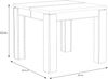 FORTE Havanna Esstisch ausziehbar, Holzwerkstoff, Alteiche, B x H x T: 90÷180 x 75,9 x 90,4 cm Bild 3