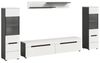 Wohnzimmer-Set >Canu< in Basalt Grau / Weiß - 272x141x33cm (BxHxT) Bild 3