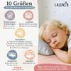 Laleni Jersey Spannbettlaken Laufgitter quadratisch 100x100 cm - Oeko-Tex Zertifiziert, 100% Baumwolle, atmungsaktives Spannbetttuch für Baby, 135 g/m², Rosa Bild 2