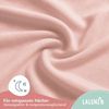 Laleni Jersey Spannbettlaken Laufgitter quadratisch 100x100 cm - Oeko-Tex Zertifiziert, 100% Baumwolle, atmungsaktives Spannbetttuch für Baby, 135 g/m², Rosa Bild 5