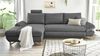 Ecksofa Skalm in grau mit Bettfunktion 284 cm Bild 2