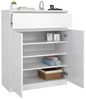 Dmora Sideboard mit Türen und einer Schublade, weiß glänzend, 80 x 100 x 41 cm Bild 3