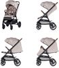 Chipolino Kombikinderwagen Ultera 2 in 1 Babyschale Fußabdeckung klappbar Korb hellbraun Bild 4
