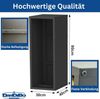 DanDiBo Kaminholzregal Wand Innen Metall Schwarz 80 cm mit Rückwand Wandmontage Hängend Kaminholzständer 96542 Holzkorb Kaminholzhalter Bild 2