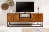 riess-ambiente Lowboard SCORPION 160cm natur, Massivholz · TV-Board · 3D Schnitzereien · Handarbeit · Wohnzimmer Bild 3