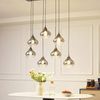 Lucande Hängeleuchte Jarven, Glas Alu IP20, 7 x 15 W LED Bild 3