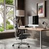 hjh OFFICE Bürostuhl ergonomisch ERGOHUMAN Ultra GEN2 Originales Design, Bürosessel mit Flexibler Lendenwirbelstütze, Netzbespannung, Schwarz Bild 2