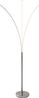 casa NOVA Stehlampe casa NOVA Stehleuchte TRISTAR DH 25x190 cm grau Stehlampe Leseleuchte, Warmweiß Bild 3