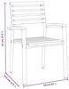 vidaXL Stapelbare Gartenstühle 8 Stk. Massivholz Akazie und Metall 3155427 Bild 2