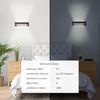 Brilliant LED Wandleuchte Holz 35cm schwarz/holz, Aluminium/Metall/Holz, LED Wandlampe Innen Holz, Schlafzimmer Deko, Holzlampe Brilliant Wandlampe, Lampe Schlafzimmer 1x LED integriert 9,5 W Bild 3