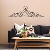 dekoratives Wandaccessoire aus Metall, 'Everest', 37 x 0,12 x 119,5, Schwarz Bild 3
