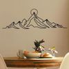 dekoratives Wandaccessoire aus Metall, 'Everest', 37 x 0,12 x 119,5, Schwarz Bild 4