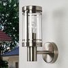 Lindby Außen-Wandleuchte Djori, Edelstahl Alu IP44, 1 x 15 W LED Bild 4