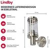 Lindby Außen-Wandleuchte Djori, Edelstahl Alu IP44, 1 x 15 W LED Bild 2