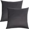 Livessa 2er Set Kissenbezug 60x60 aus%100 Baumwolle Jersey Stoff - Verdeckter Reißverschluss, Kopfkissenbezug 60x60 cm, Kissenhülle, Ultra weich und atmungsaktiv, Oeko-Tex Zertifiziert Bild 2