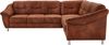 Cavadore Ecksofa Salisa mit Federkern, Polsterecke im klassischen Design, inkl. Bettfunktion, 264 x 86 x 244, mikrofaser braun Bild 3