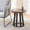 Beistelltisch Burgess 51xØ51 cm Schwarz/Walnussoptik [en. casa] Bild 3