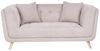 Sofa 2-Sitzer HABO Stoff Taupe mit Ottomane Bild 4