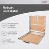 Höhenverstellbarer Klapptisch, schwarz, Campingtisch 120 x 60 cm, Tapeziertisch Bild 5