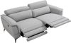 Vente-unique - MACARI Sofa Stoff Grau - B 102 cm x H 80 cm x L 216 cm Bild 4