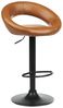 Set mit 2 Barstühlen PEORIA Kunstleder drehbar Goldbraun Bild 4