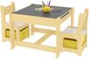 Kindertisch mit 2 Stühlen Irixoa mit Boxen Natur [en. casa] Bild 2