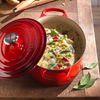 Le Creuset Gourmet-Bräter Signature 27 cm Ofenrot - Orange - 25 bis 28 cm Bild 2