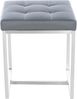 CLP 2er Set Sitzhocker Barci mit Polsterung und Edelstahlgestell,grau Bild 4