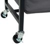 DanDiBo Wäschekorb 3 Fächer mit Ablage Schwarz Metall 96500 Wäschesammler Wäschewagen mit Rollen Wäschebox Wäschekorb Wäschesack Modern Bild 5