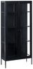Vitrine mit LED-Beleuchtung HARTY Metall 80 cm Schwarz Bild 4