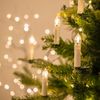 Lights4fun LED-Christbaumkerzen 50er LED Weihnachtsbaumkerzen Lichterkette Bild 3