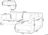 Ecksofa Cord linksseitig grau LUNNER Bild 2