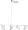 LED Pendellampe, dimmbar Memory Funktion, Metall, weiß, H 150cm Bild 2