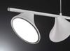 LED Pendellampe, dimmbar Memory Funktion, Metall, weiß, H 150cm Bild 3