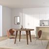 4er Set Besucherstuhl Diego, Braun Bild 2